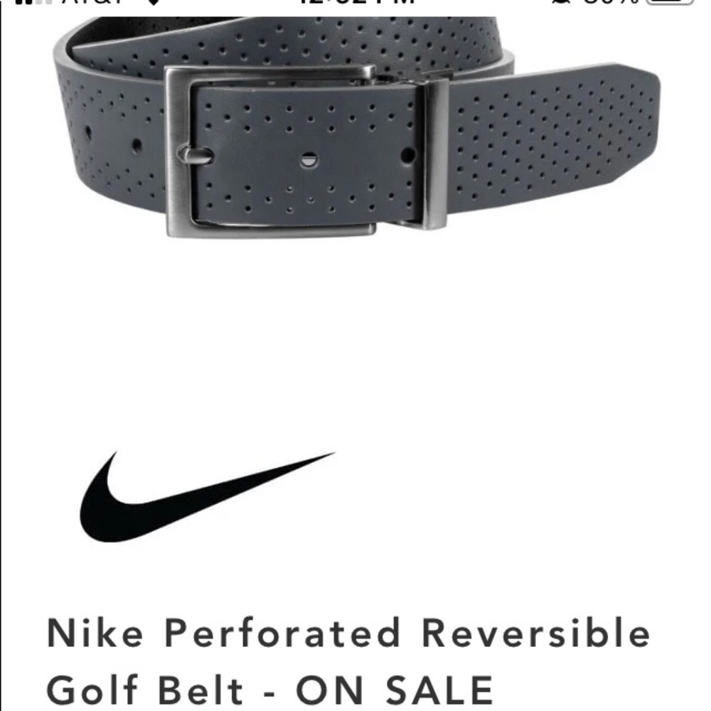 Nike Perforated Golf Belt